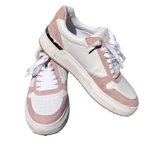 Women's Nine West Calpha Sneakers in White/Light Pink Sz 11 Fashion Casual Shoes